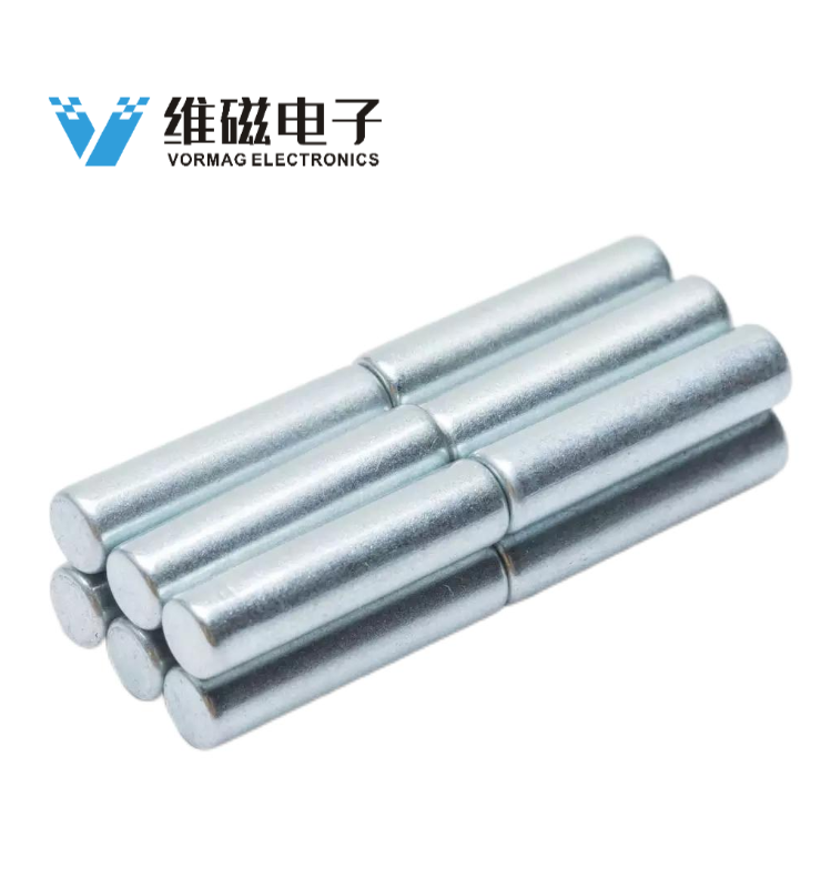 Color Zn Coated Magnets Long Rod Powerful Magnets 