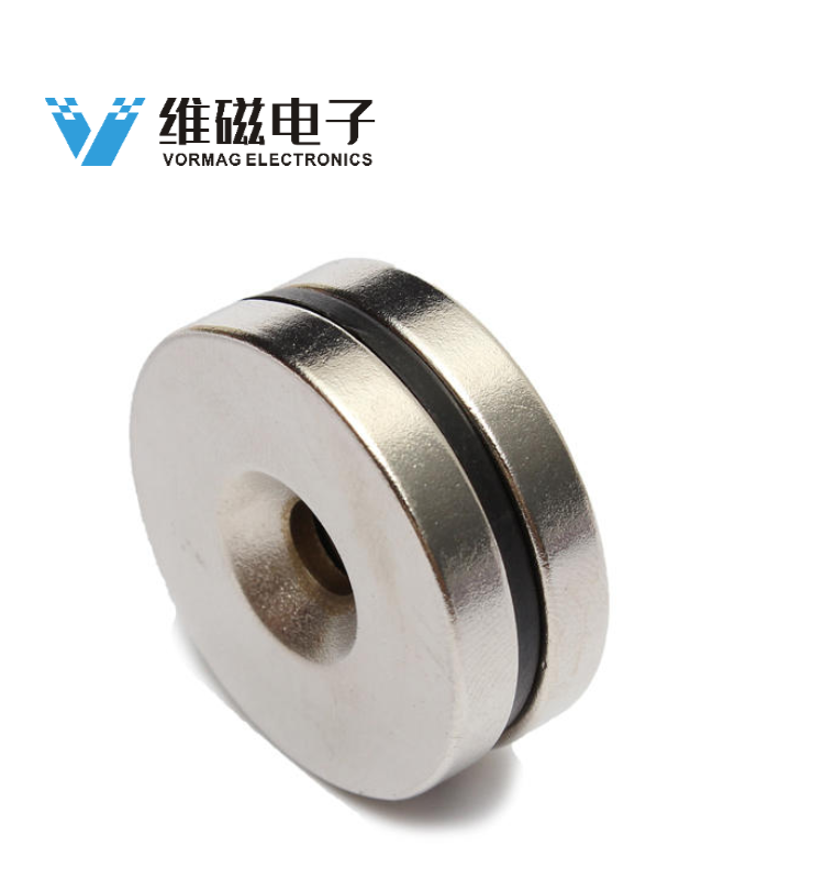 	钕铁硼沉孔磁铁30x5mm带孔5mm