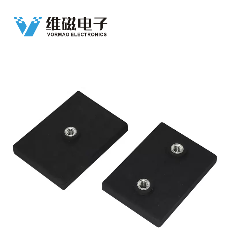 矩形橡胶涂层磁铁