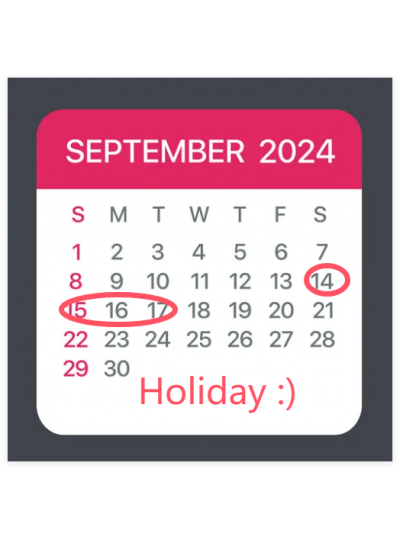 2024 MID-AUTUMN FESTIVAL HOLIDAY