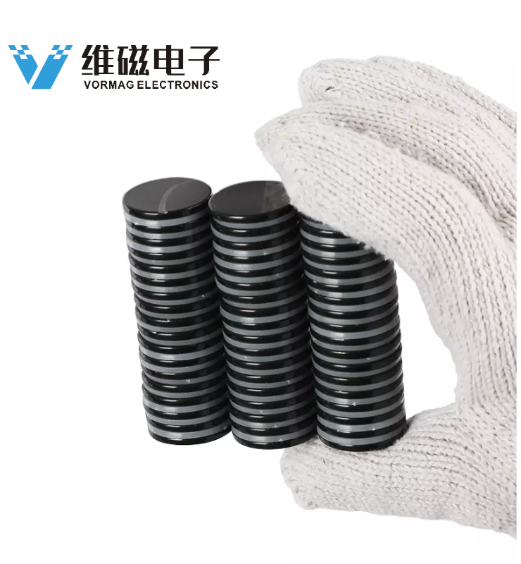 1.26 x 0.125 Black Epoxy Coated Neodymium Disc Strong Magnets