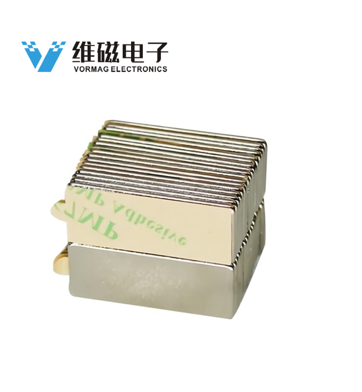 L25 x W10 x H1mm Super Strong Neodymium Block Adhesive Magnet