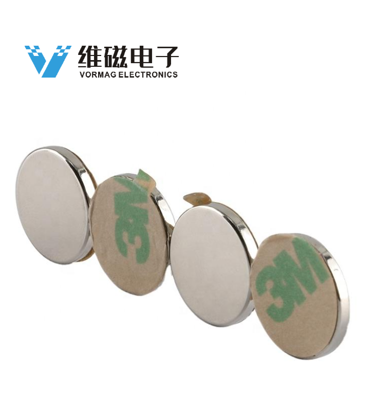 D20x5MM Round Powerful Magnets with Adhesive Tape