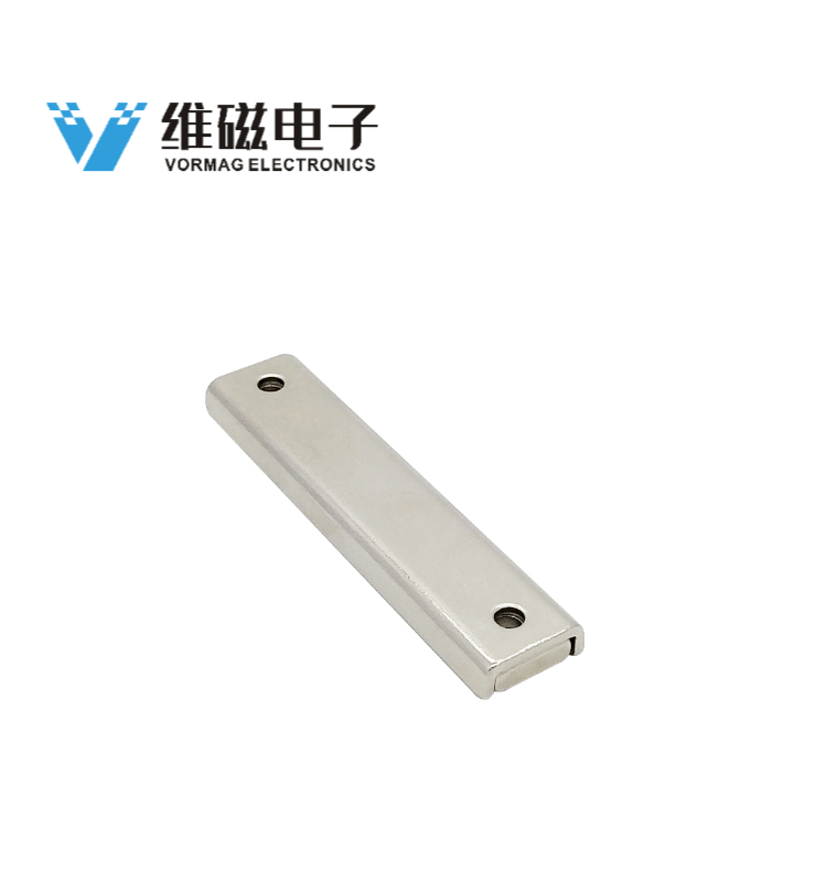 Rectangular Neodymium Pot Magnet with Countersunk Holes