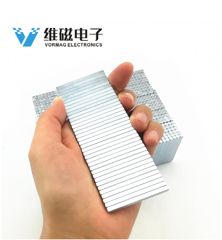 Zinc Coated Plated Long Thin Neodymium Block Magnets