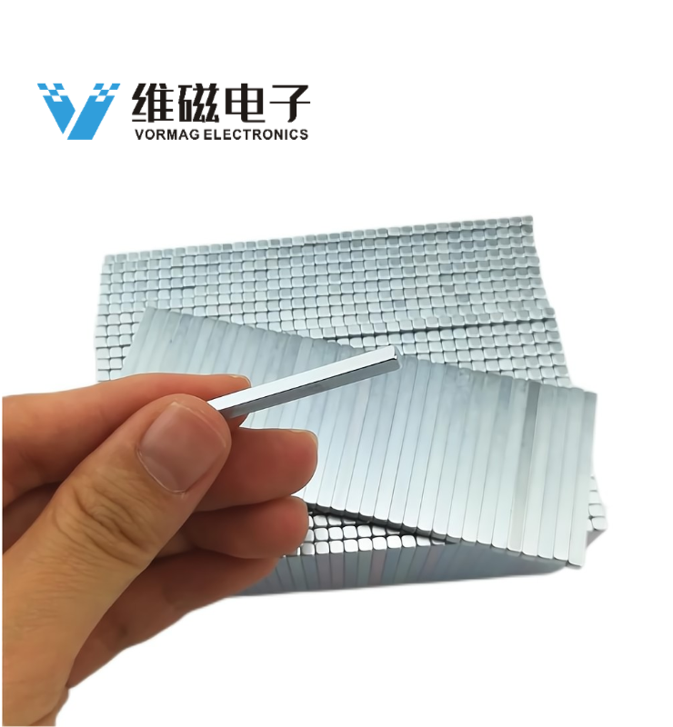Zinc Coated Plated Long Thin Neodymium Block Magnets