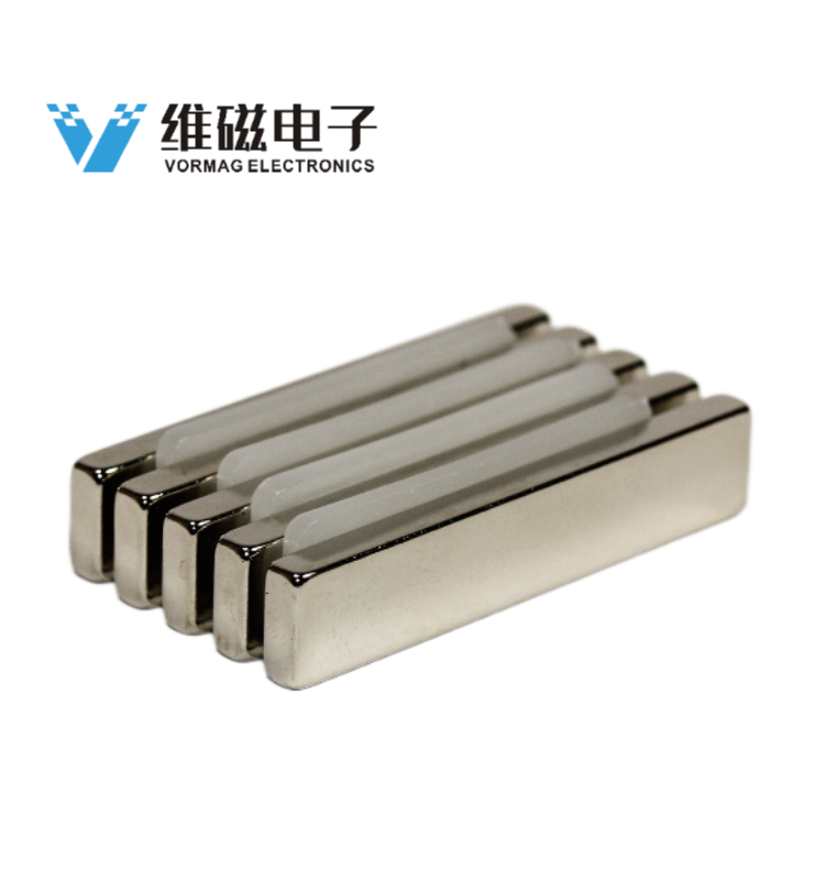 50x10x4mm N42 Bar Neodym Block Magnet NiCuNi