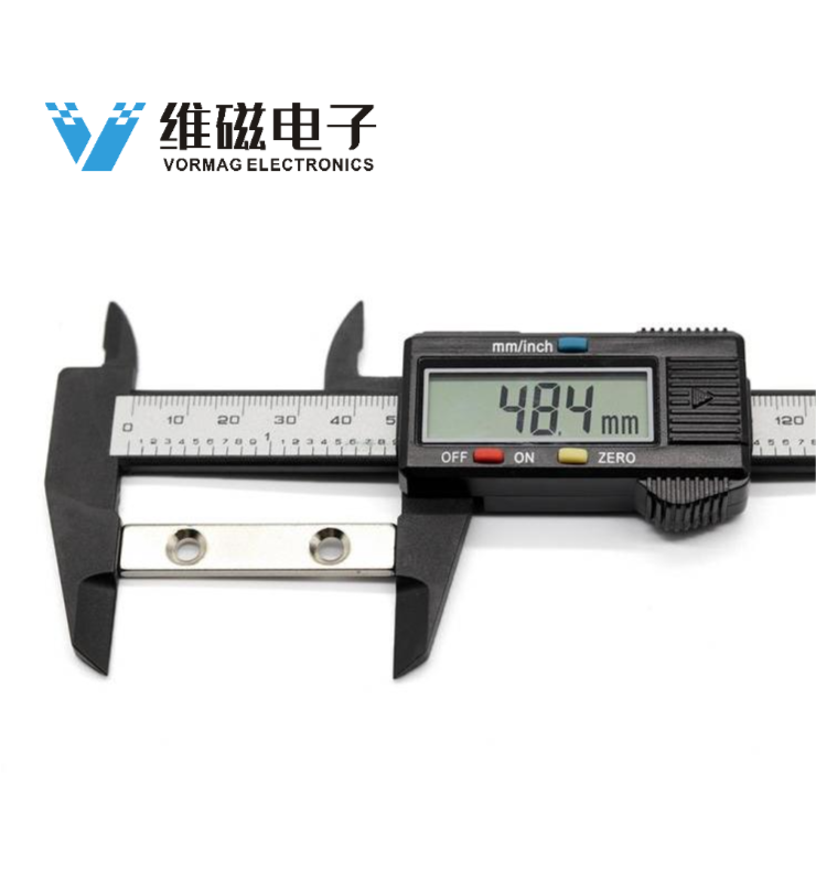 Block Neodymium Magnet N38 Super Powerful Permanent Magnet 50 x 10 x3 Hole 5