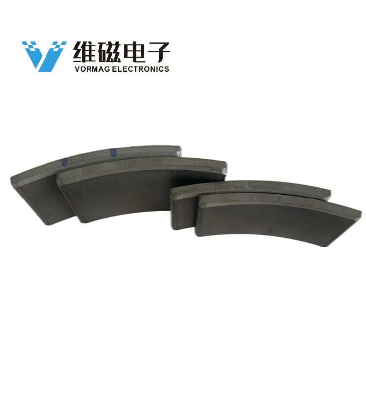 Ferrite segments magnets for wash machine motors