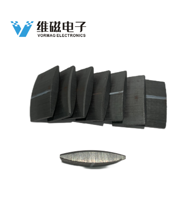 Ferrite segments magnets for motors